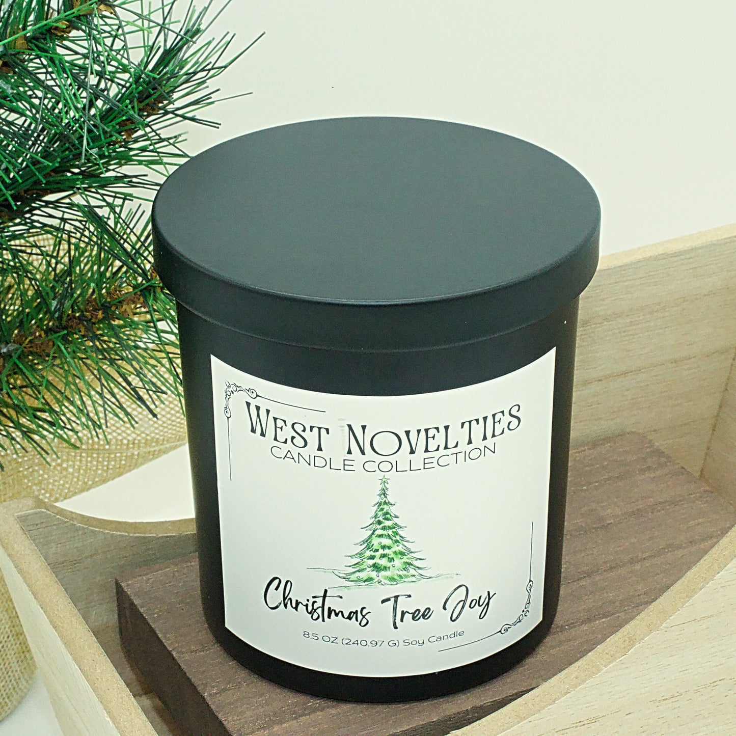 Christmas Tree Joy Candle